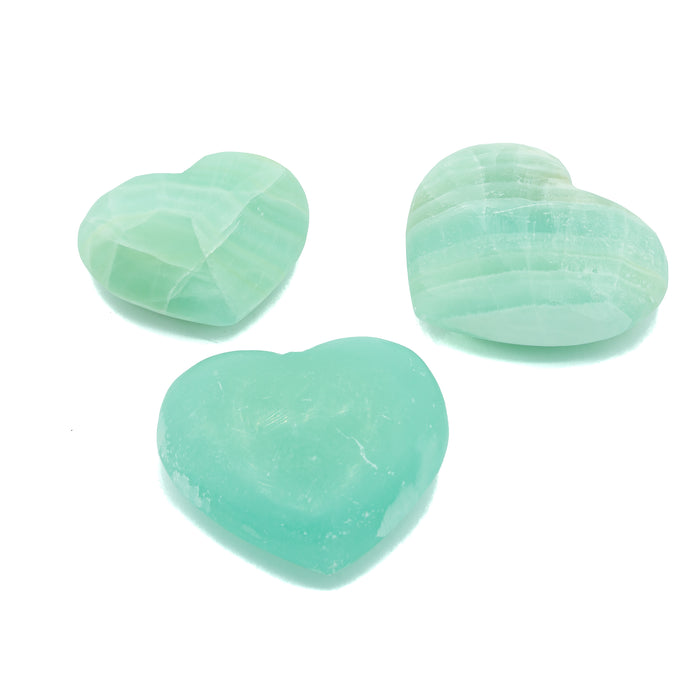 Calcite - Seafoam Green Heart $40