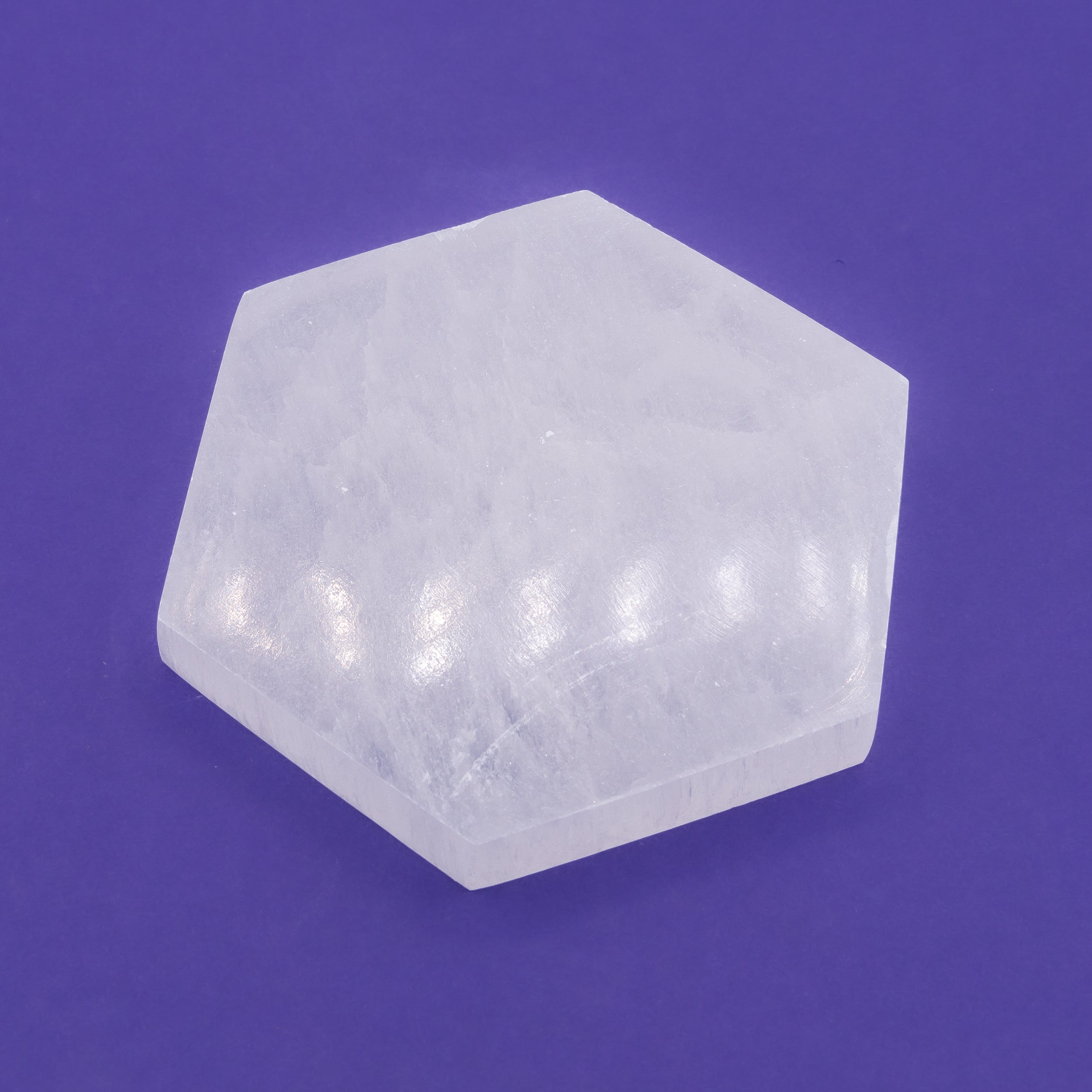Selenite Hexagonal Charging Plate $40