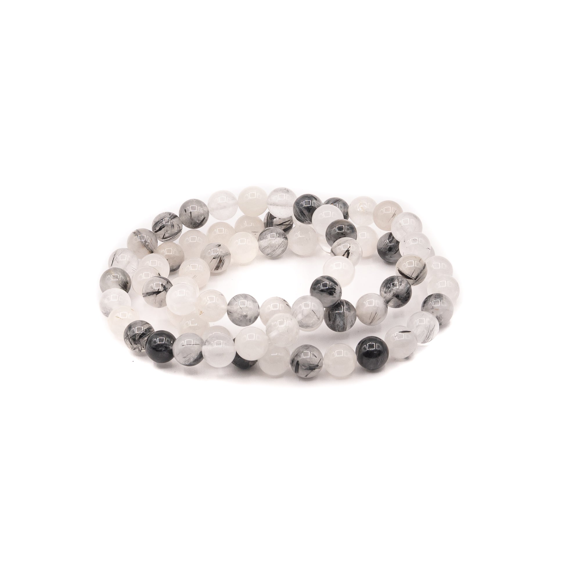 Bracelet - Quartz Tourmalated 8mm - Happy Soul Online