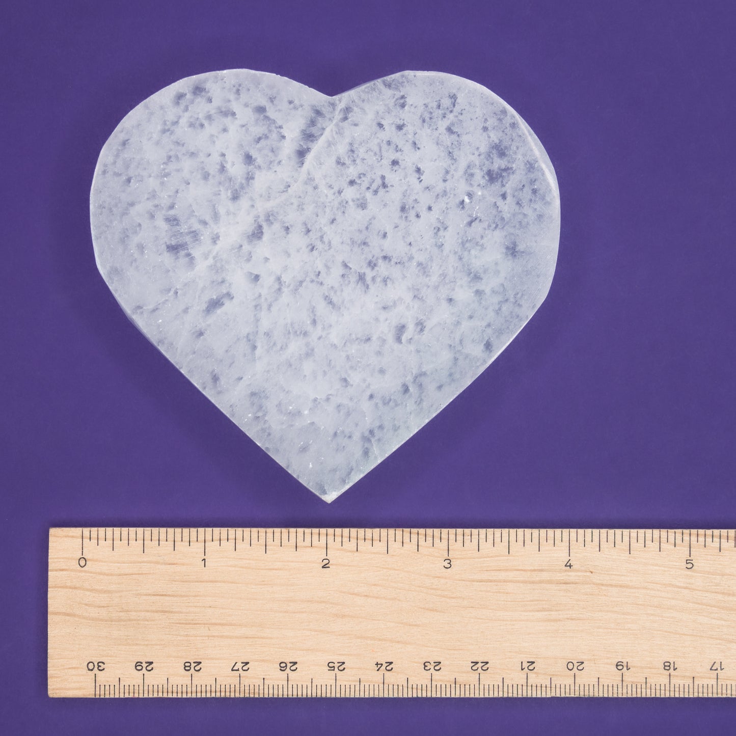 Selenite Heart Charging Plate $25