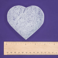 Selenite Heart Charging Plate $25