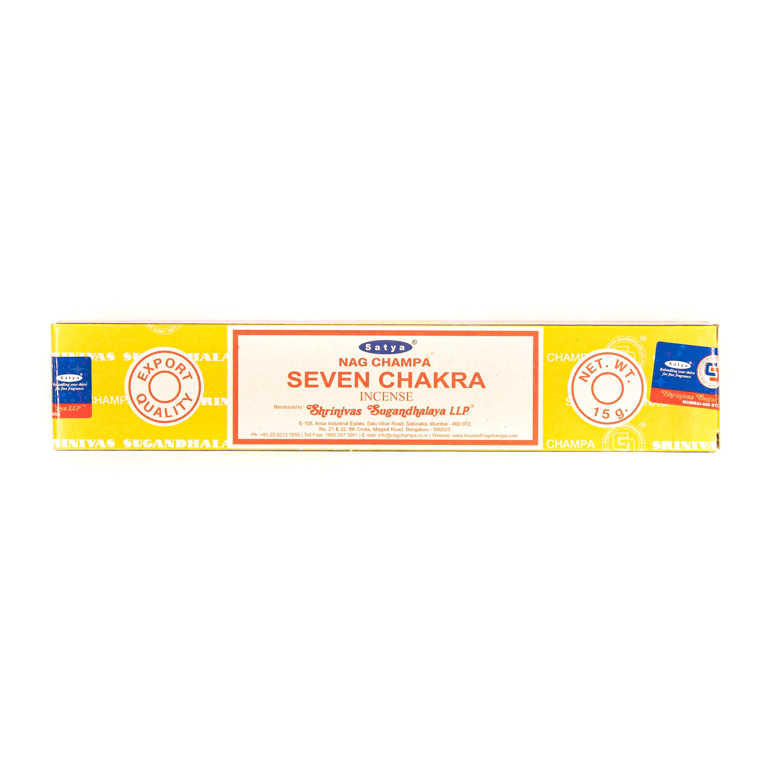 Incense - Seven Chakra SATYA