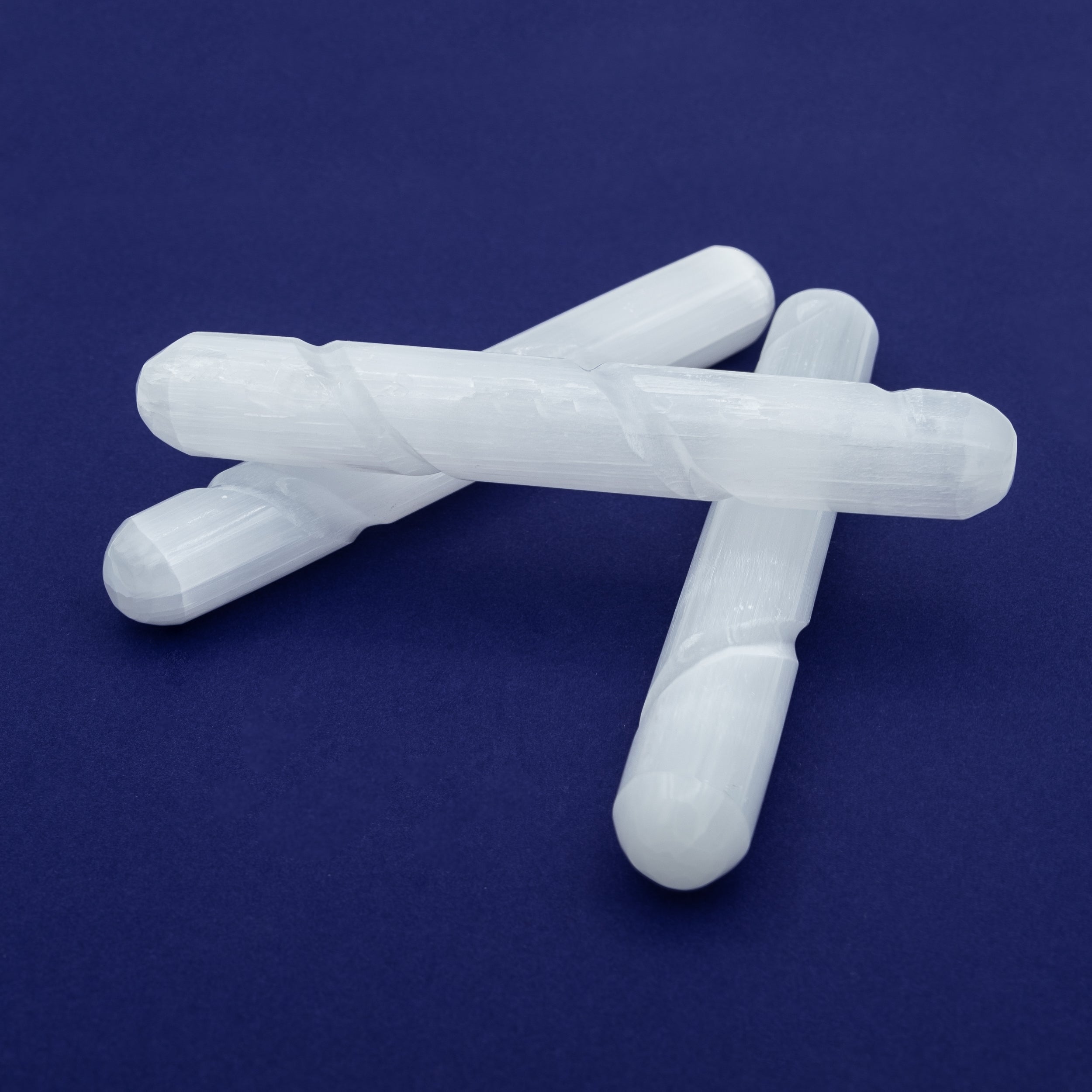 Selenite Unicorn Wand Rounded $18