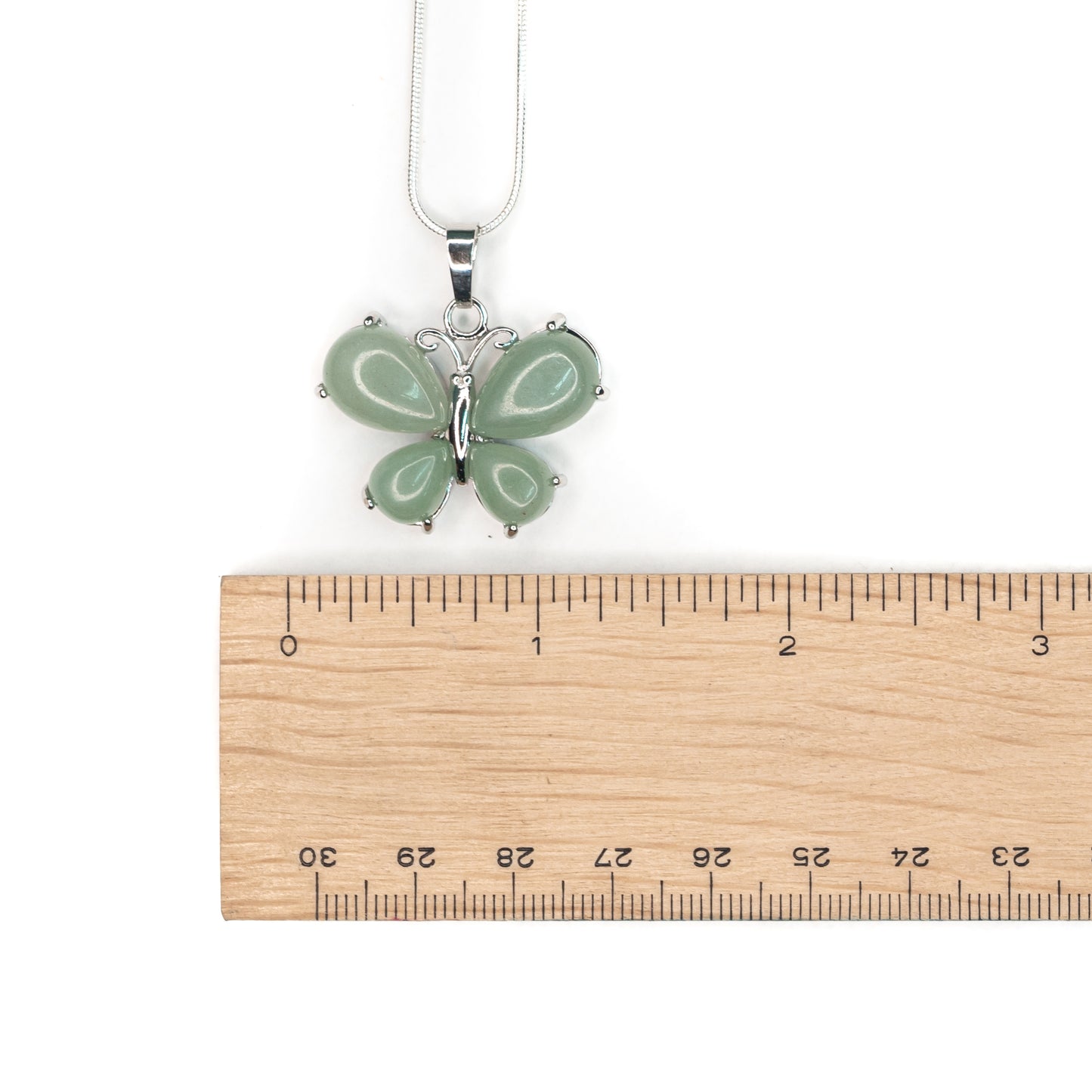 Necklace - Aventurine Green Butterfly $30