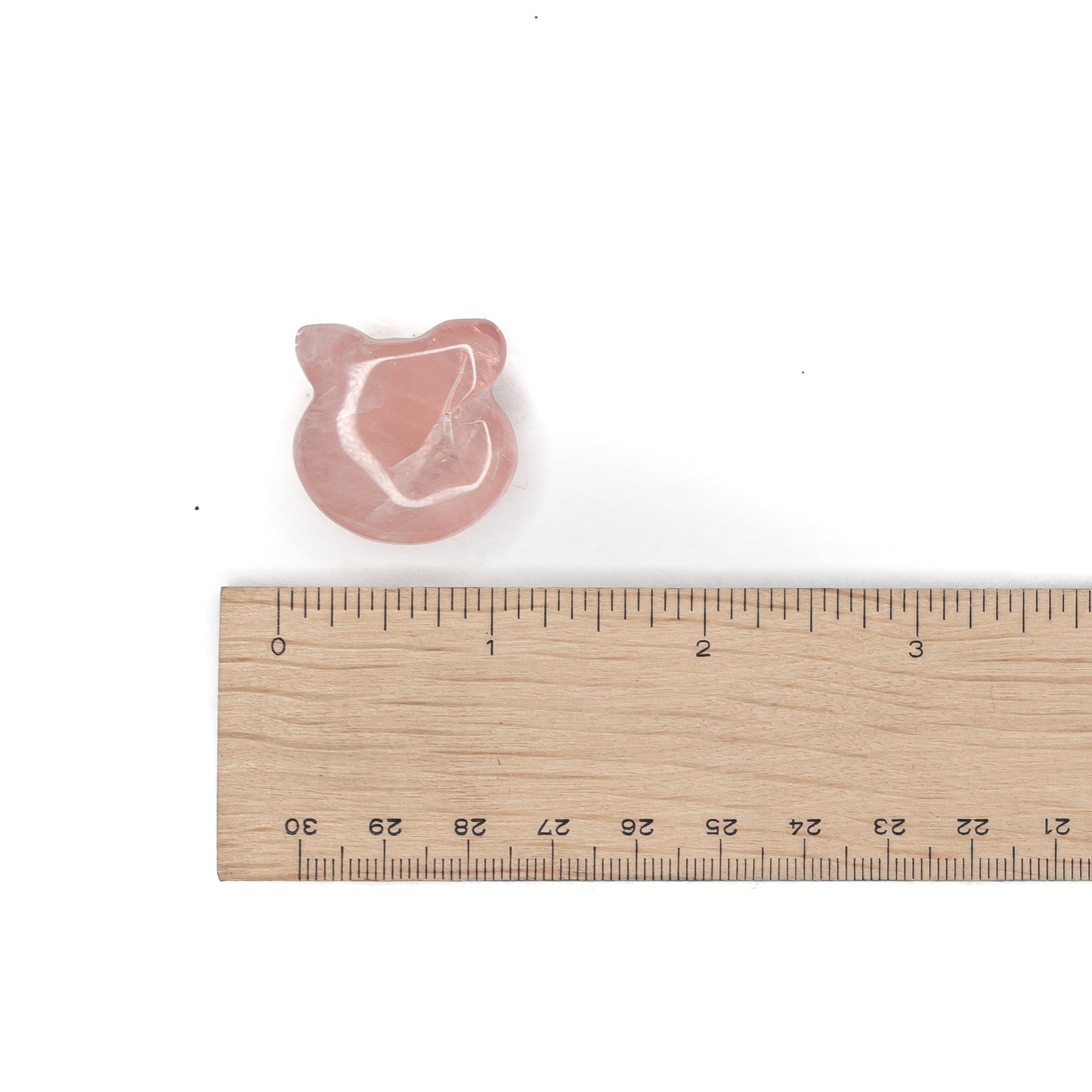 Rose Quartz Cat Face $25