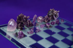 Chess Set - Obsidian & Amethyst