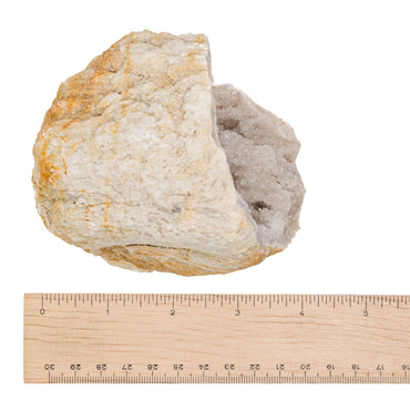 Clear Quartz Geode Pair $40