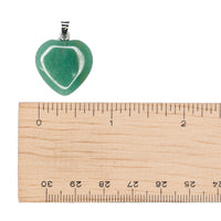 Pendant - Aventurine Green Heart $15