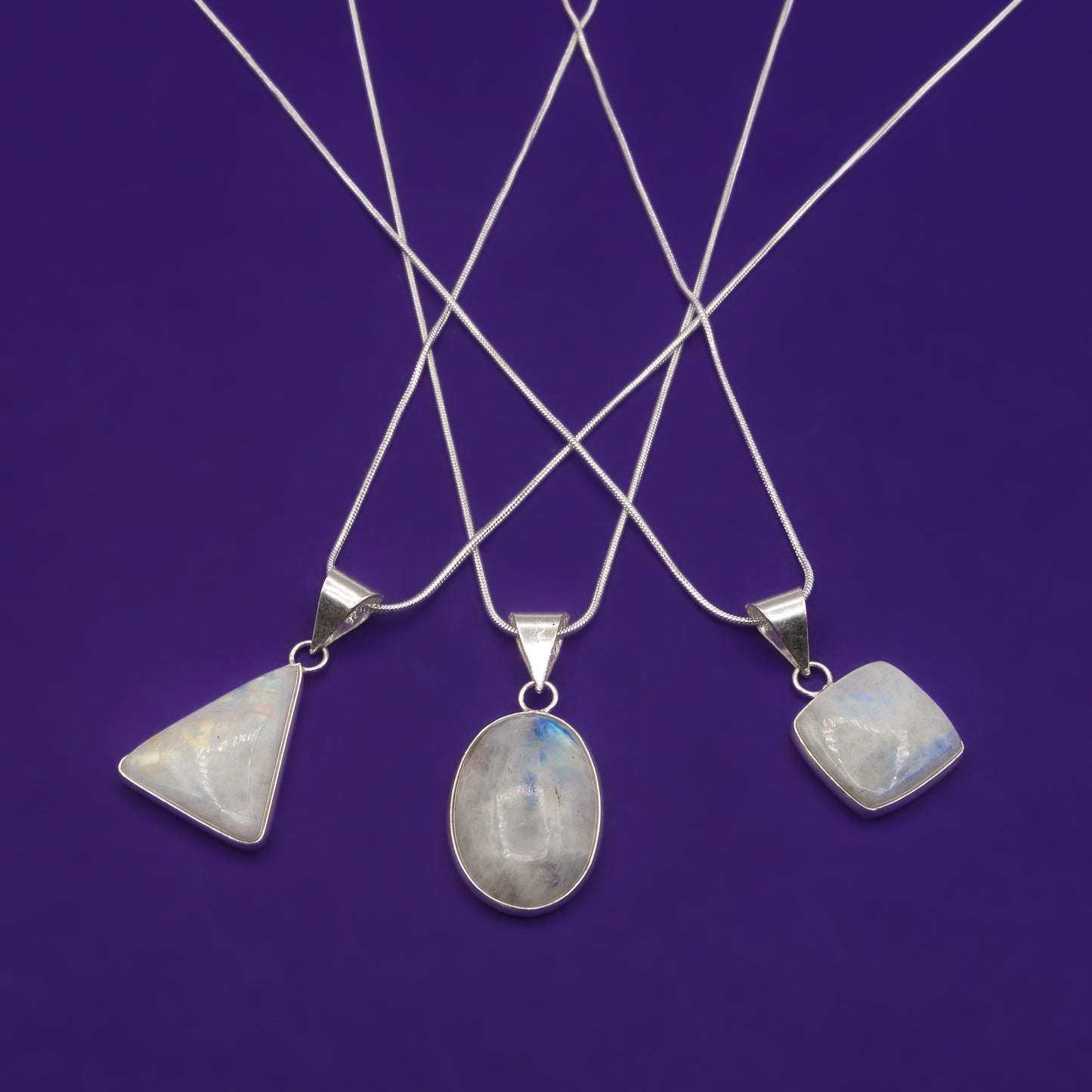 Necklace - Moonstone Assorted Shapes $25