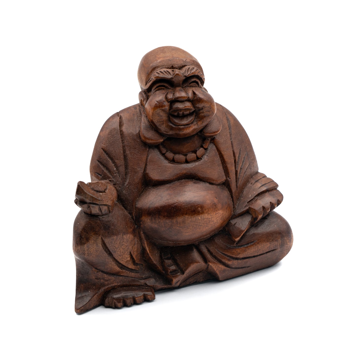 Statue - Laughing Buddha Wood