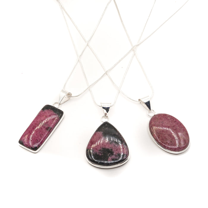 Necklace - Rhodonite Assorted Shapes $45