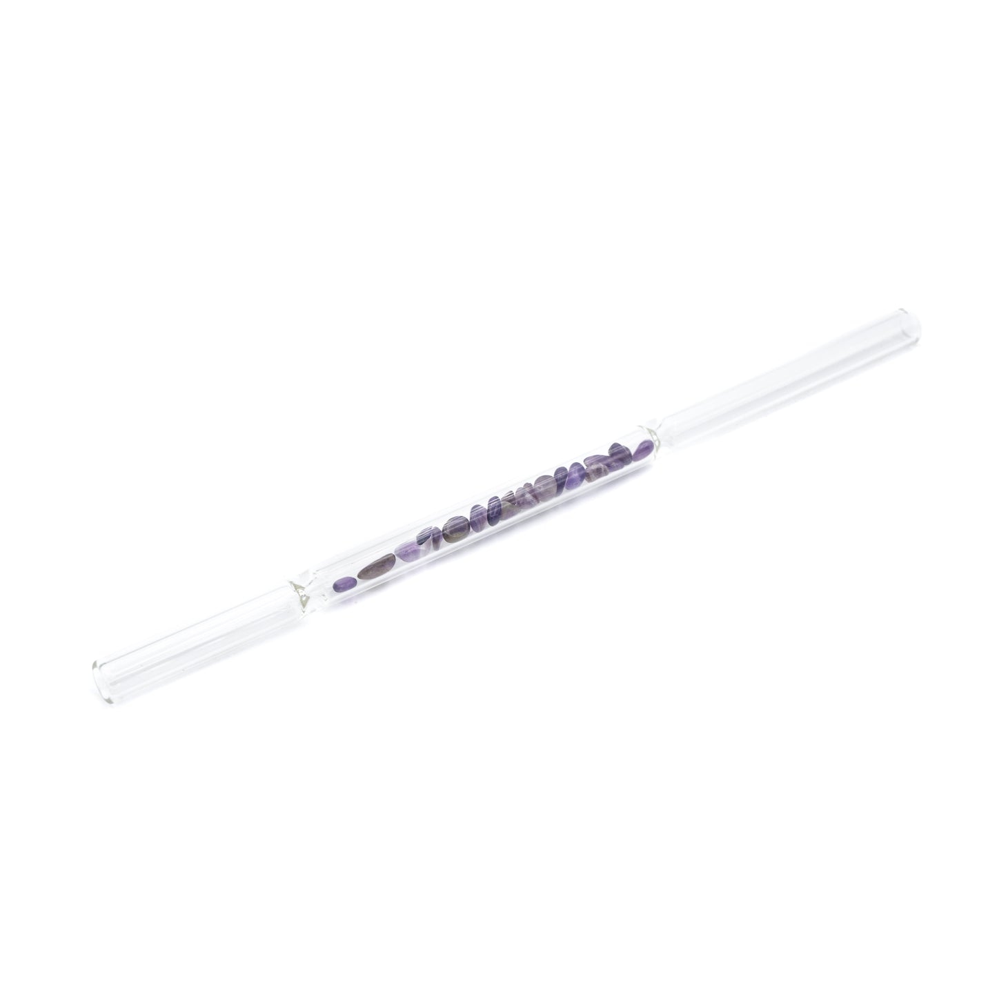 Glass Straw with Crystals