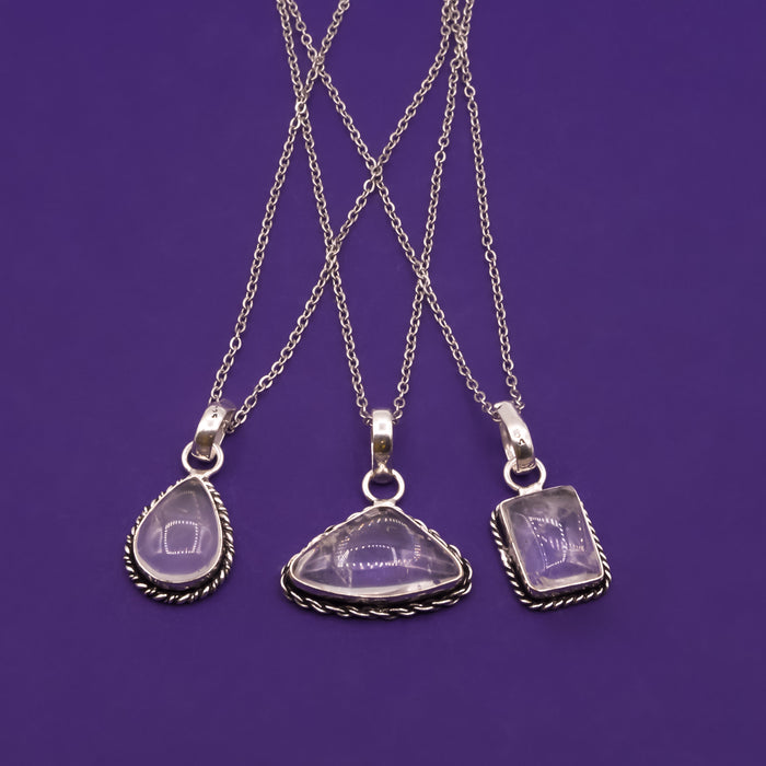 Necklace - Clear Quartz Assorted Shapes $20