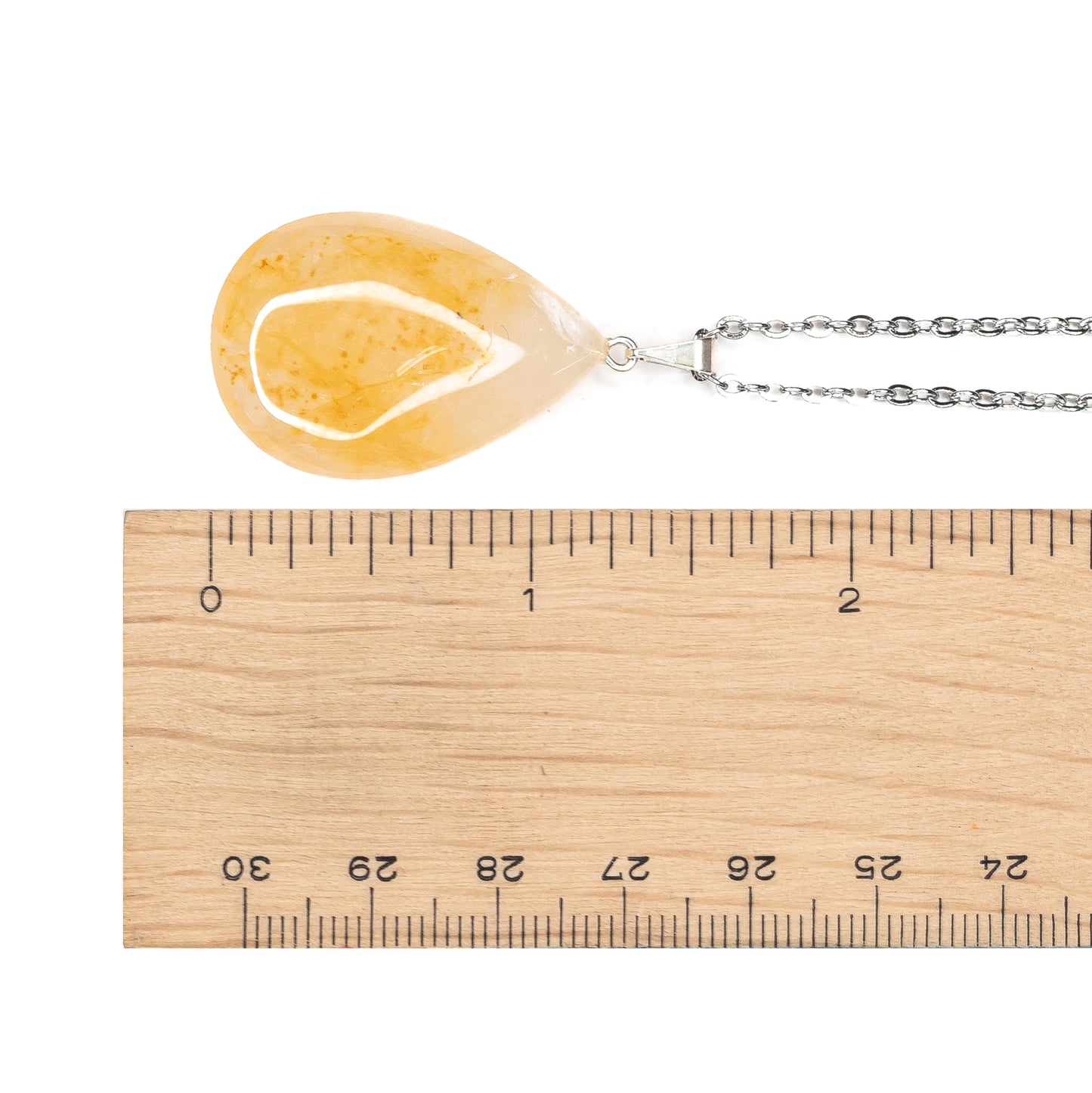 Necklace - Citrine Teardrop
