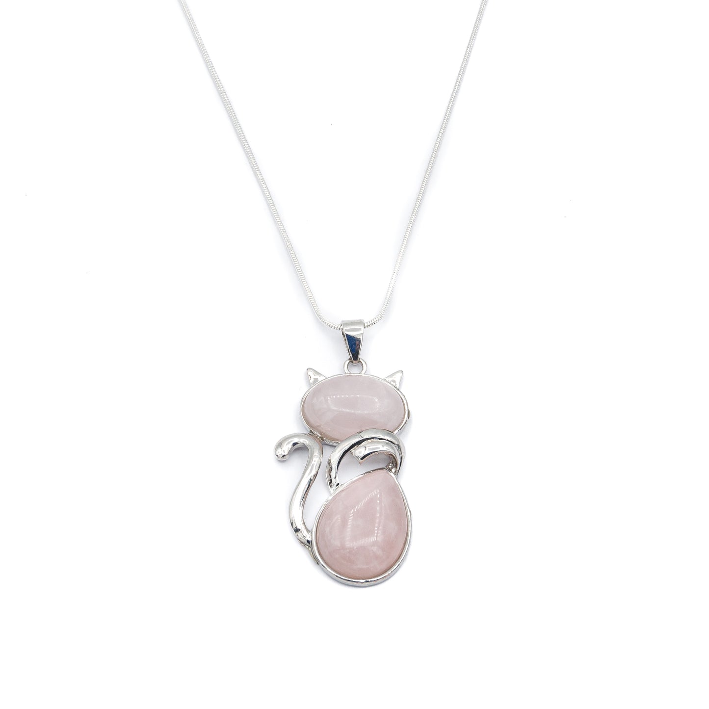 Necklace - Rose Quartz Cat $20