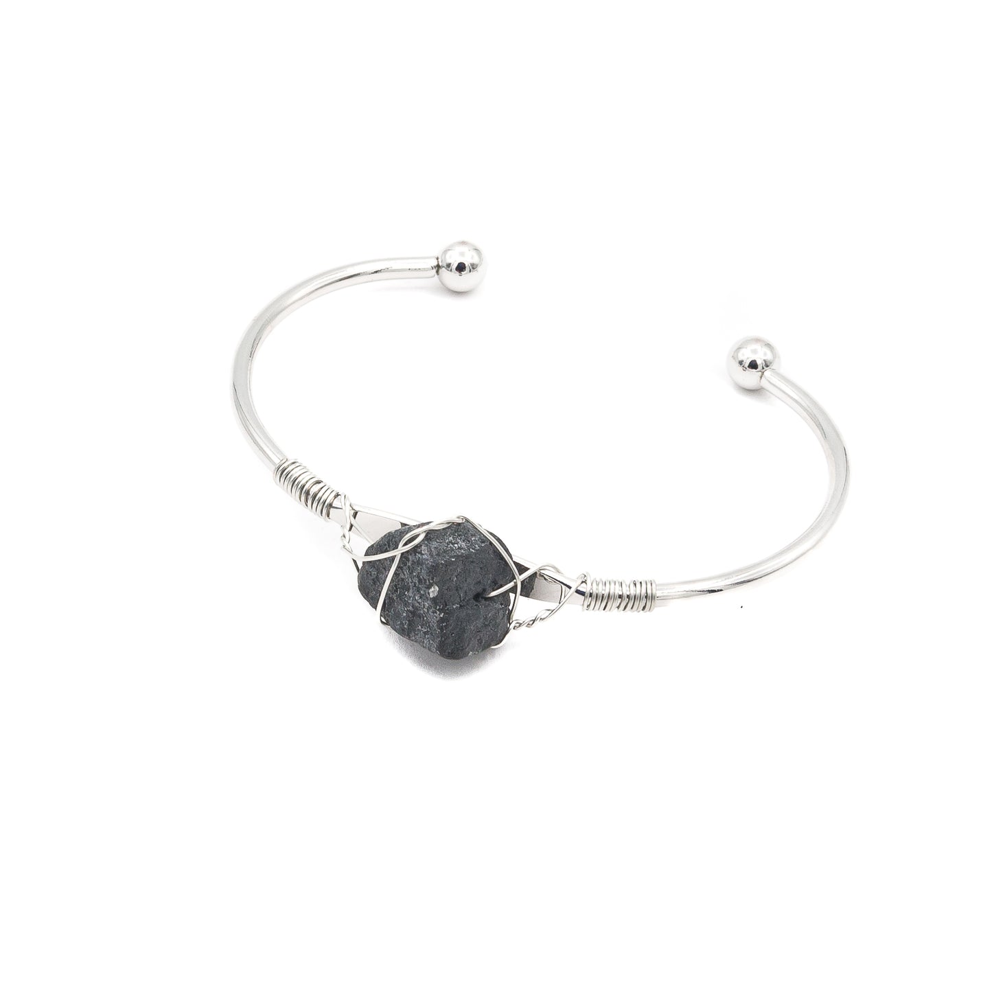 Bracelet - Tourmaline Black Wrapped