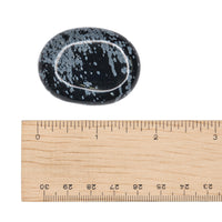 Obsidian - Snowflake Palm Stone $20