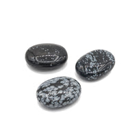 Obsidian - Snowflake Palm Stone $20
