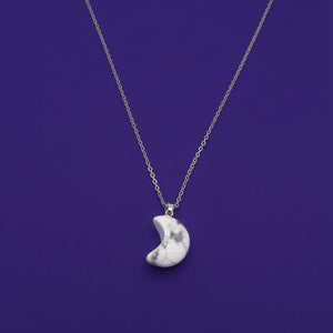 Necklace - Howlite Moon