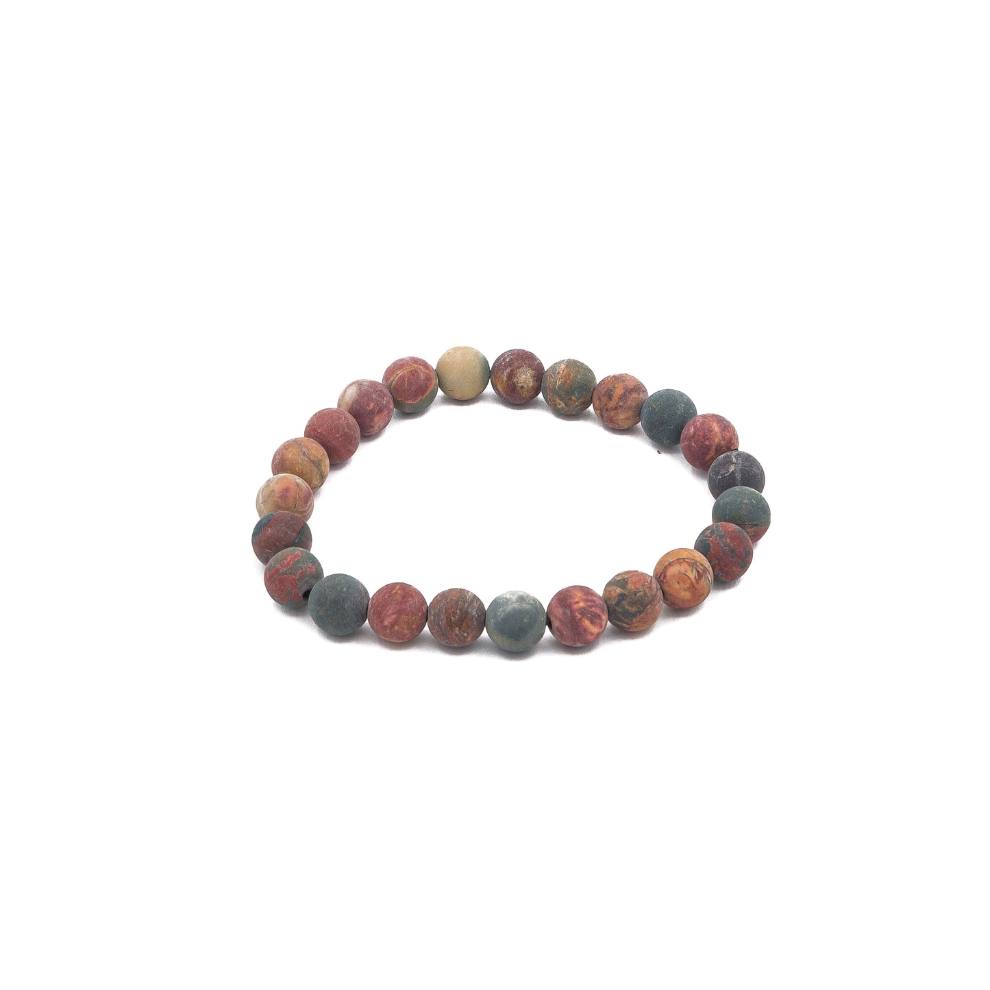 Bracelet - Jasper Picasso Matte 8mm