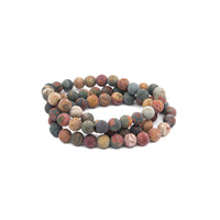Bracelet - Jasper Picasso Matte 8mm