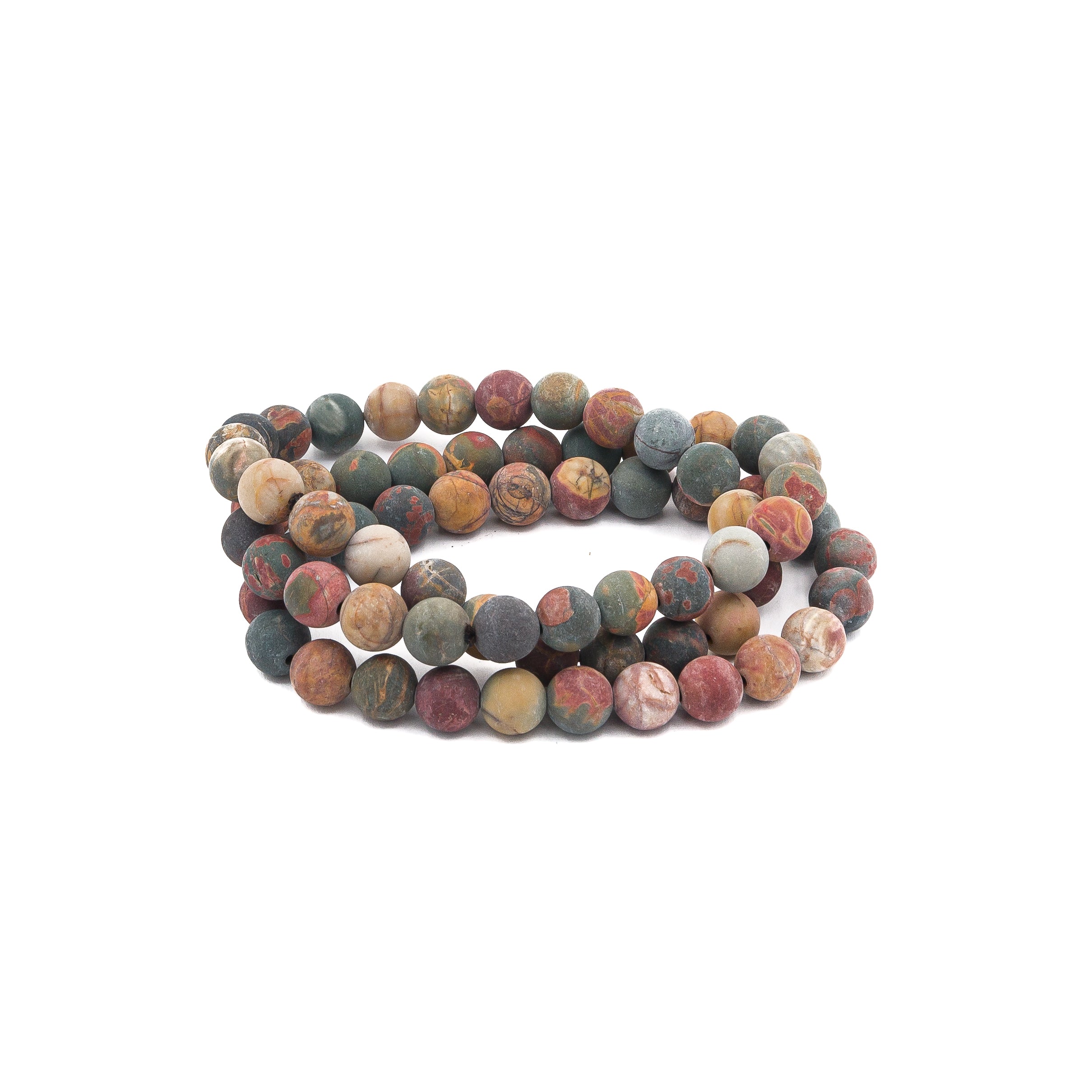 Bracelet - Jasper Picasso Matte 8mm
