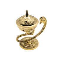 Charcoal Burner - Brass Peacock  $30