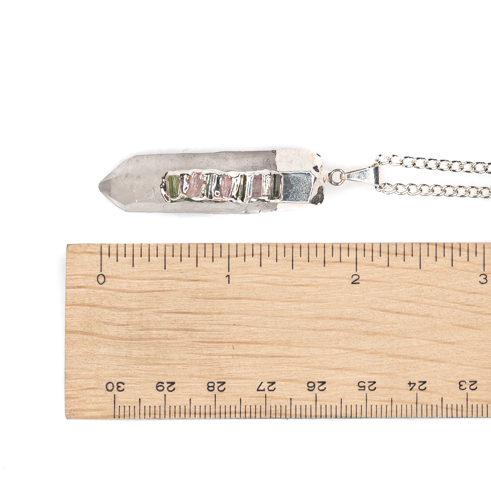 Necklace - Clear Quartz & Tourmaline Watermelon - Happy Soul Online