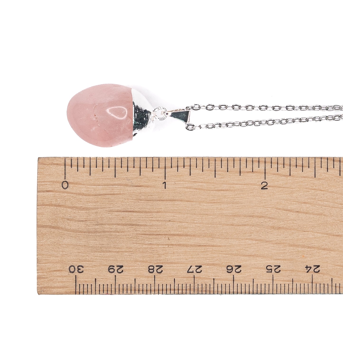 Necklace - Rose Quartz Tumble $25 - Happy Soul Online