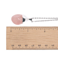 Necklace - Rose Quartz Tumble $25 - Happy Soul Online