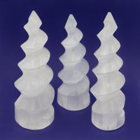 Selenite Spiral Tower $30