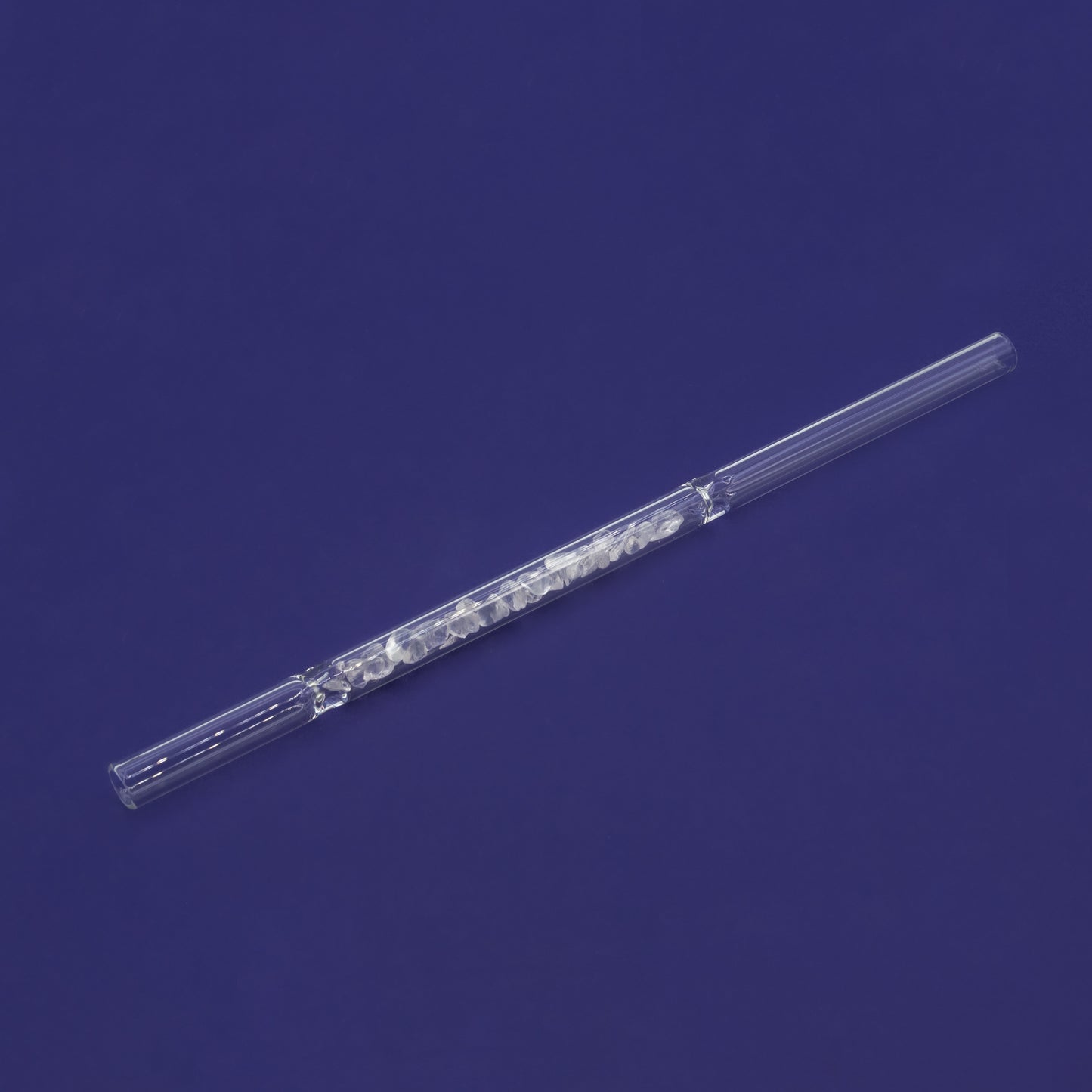 Glass Straw with Crystals