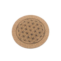 Mini Cork Crystal Grid  - Flower of Life