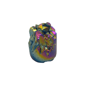 Aura Rainbow Amethyst Round Druzy $45