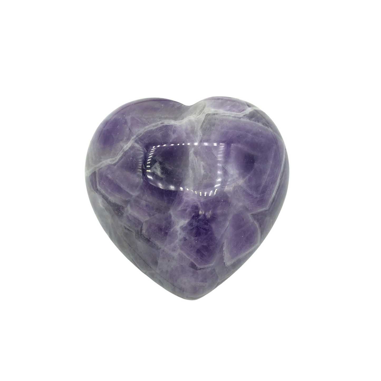 Amethyst - Chevron Puffy Heart $30