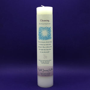 Pillar Candle - Cleansing - Reiki Energy Charged (White) - Happy Soul Online