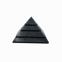 Shungite - Grooved Pyramid $90