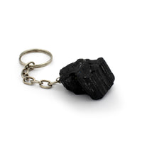 Keychain - Tourmaline (Black) Raw