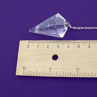 Pendulum - Clear Quartz Hexagonal $30