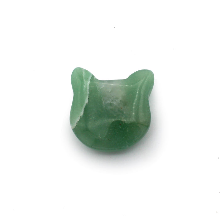 Aventurine - Green Cat Face $25