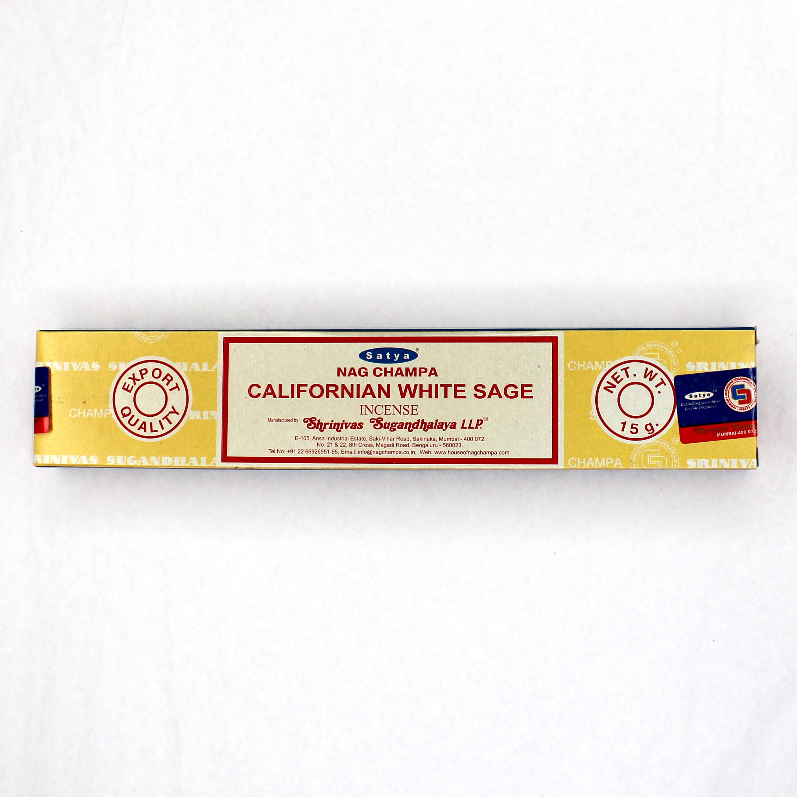 Incense - Californian White Sage SATYA