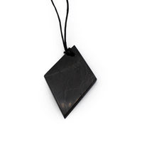 Necklace - Shungite Rhombus $25