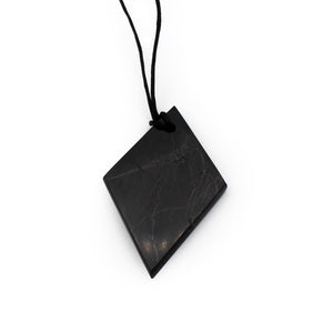 Necklace - Shungite Rhombus $25
